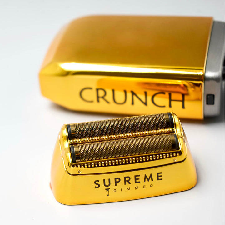 Replacement Foil & Cutter by SUPREME TRIMMER - SB63 for Crunch STF602 ( Gold ) Hypo-Allergenic foil Professional Barbers