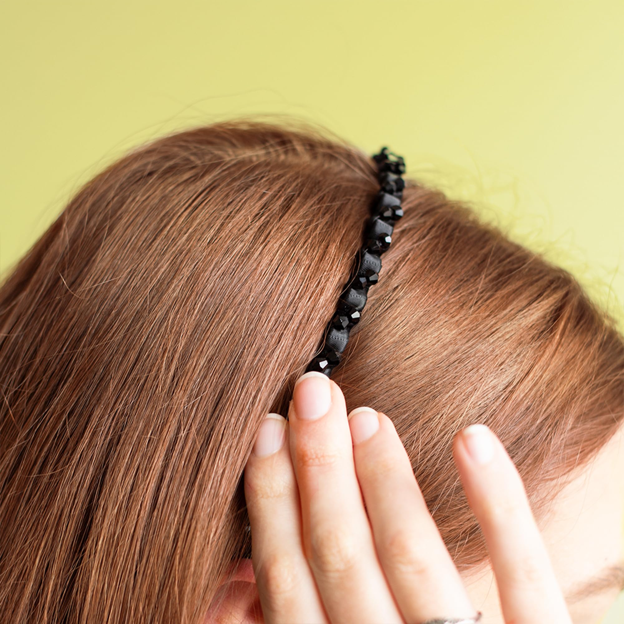 Invisibobble Hairhalo (True Black Sparkle)