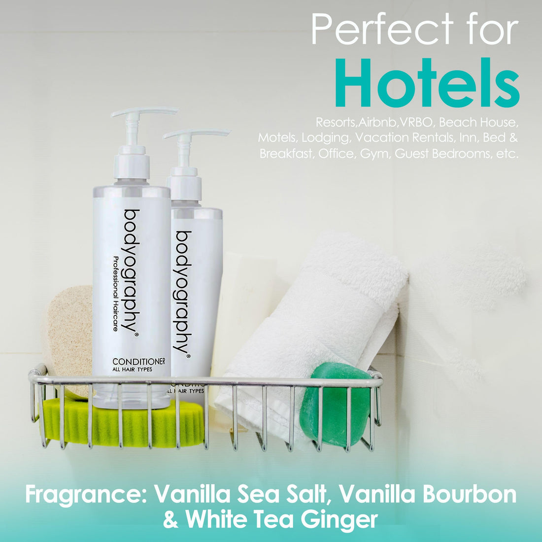 World Amenities Bodyography Blanc Pump Hair Conditioner - Smooth, Nourishing Hair Care Conditioner