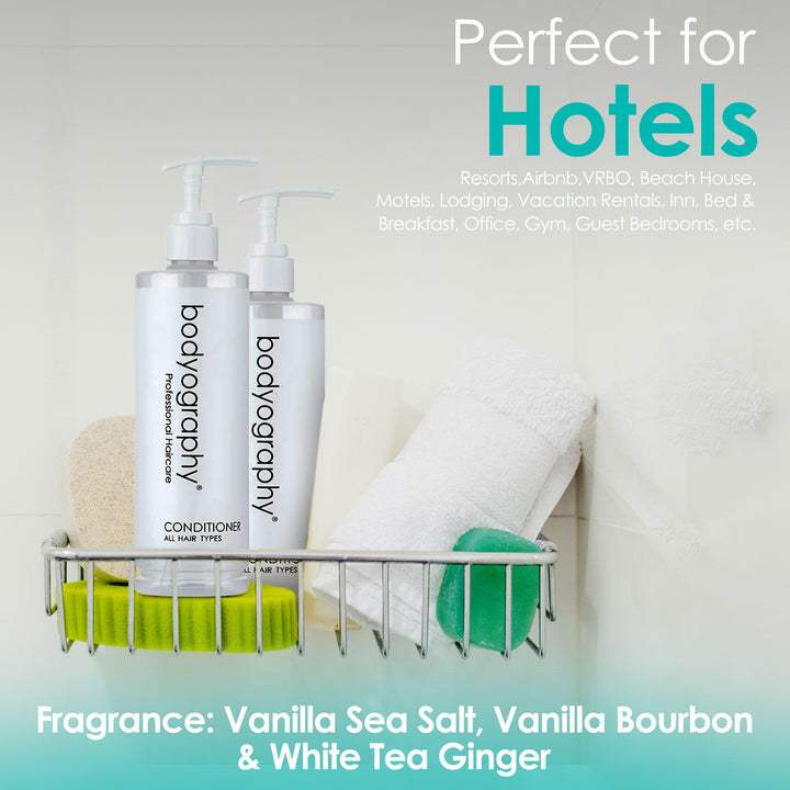 World Amenities Bodyography Blanc Pump Hair Conditioner - Smooth, Nourishing Hair Care Conditioner