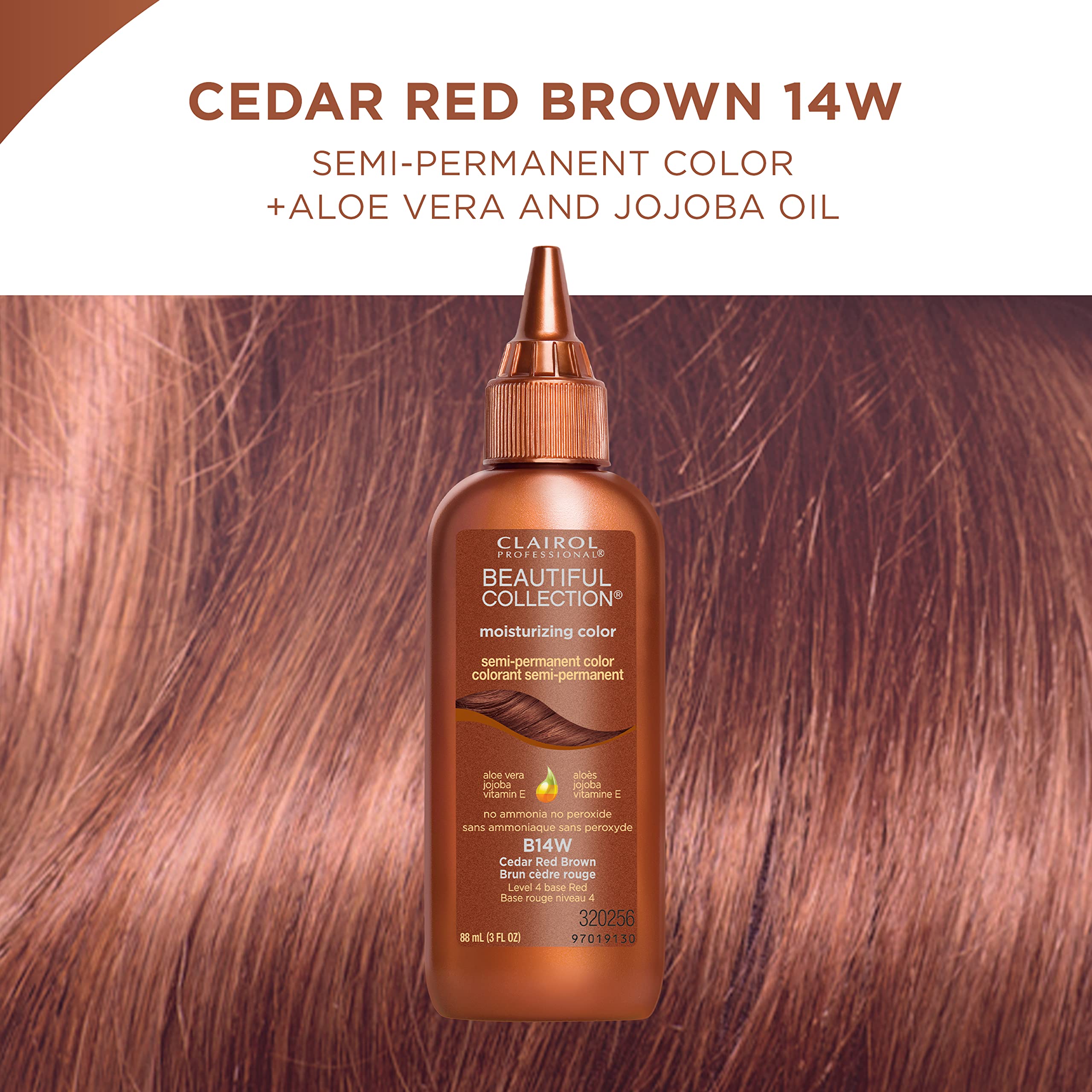 Clairol Professional Beautiful Collection, 14w Cedar Red Brown, 3 oz.