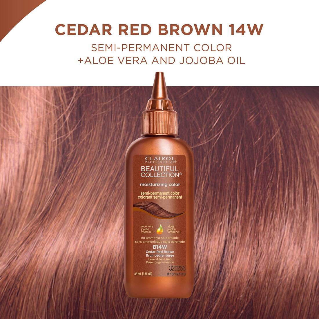 Clairol Professional Beautiful Collection, 14w Cedar Red Brown, 3 oz.