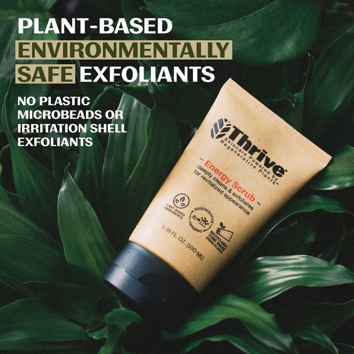 Thrive Energy Scrub, The Most Effective Face Wash with Natural Exfoliants for a Deeper Clean