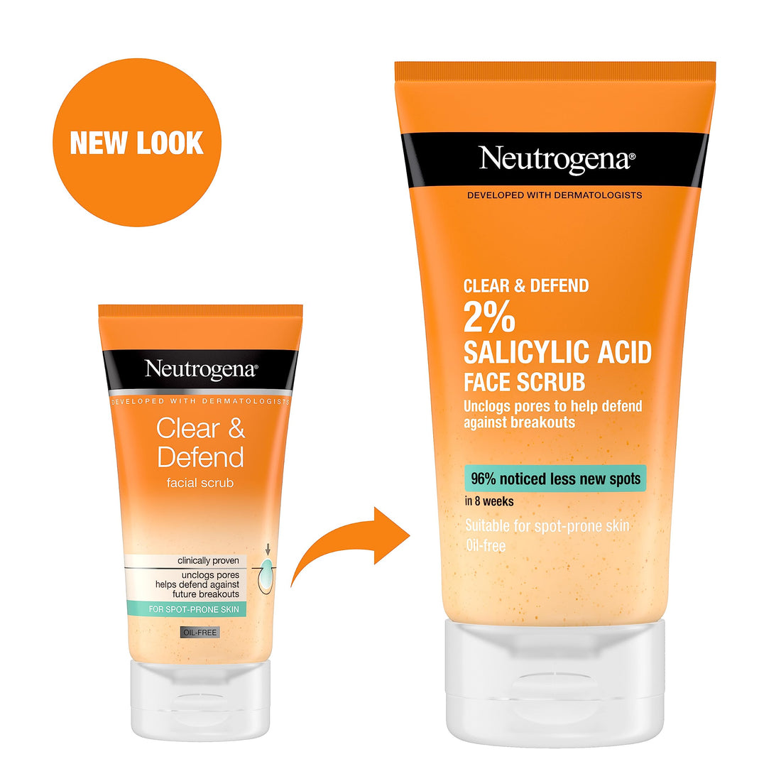 Neutrogena Clear & Defend Facial Scrub - 150 ml