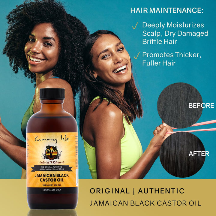 Sunny Isle Jamaican Black Castor Oil 4 Oz.