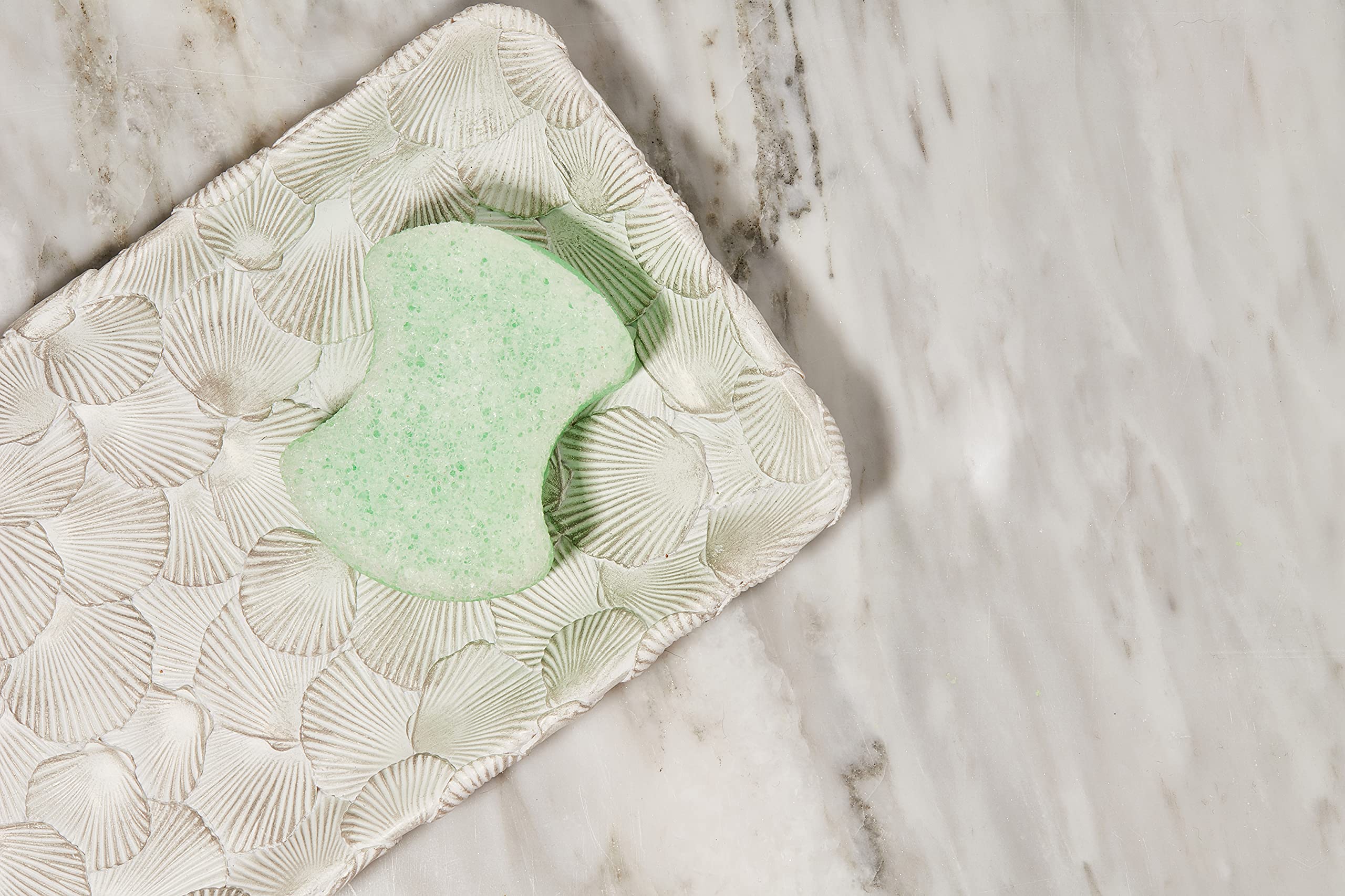 Spongeables Pedi-scrub Foot BufferFoot Exfoliating Sponge With Heel Buffer and Pedicure Oil, 5+ Washes, Citron Eucalyptus Scent, Pack Of 6