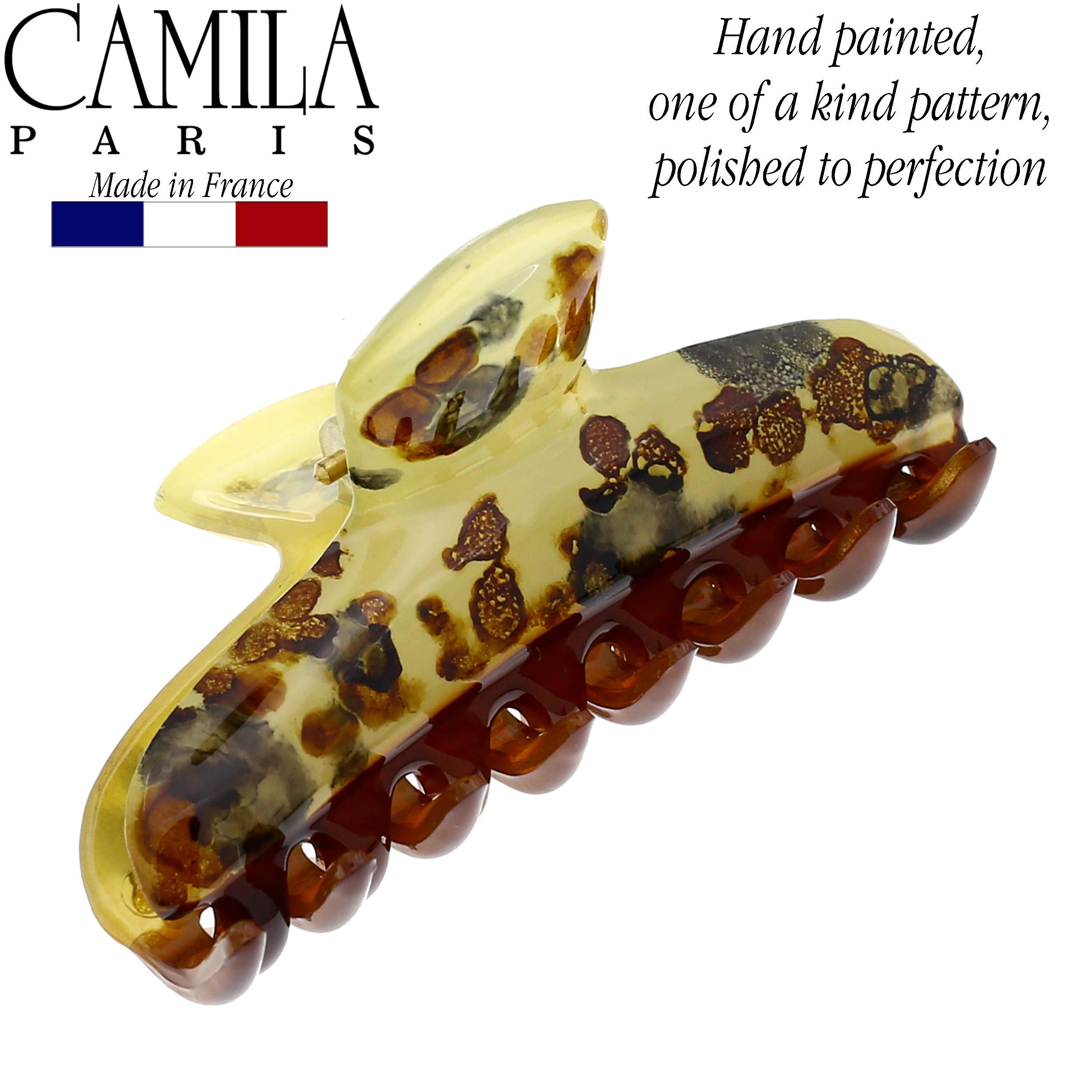 Camila Paris MP30 French Hair Clips for Women, Girls Hair Claw Clips Jaw Fashion Durable and Styling Hair Accessories for Women, Strong Hold No Slip Grip, Made in France