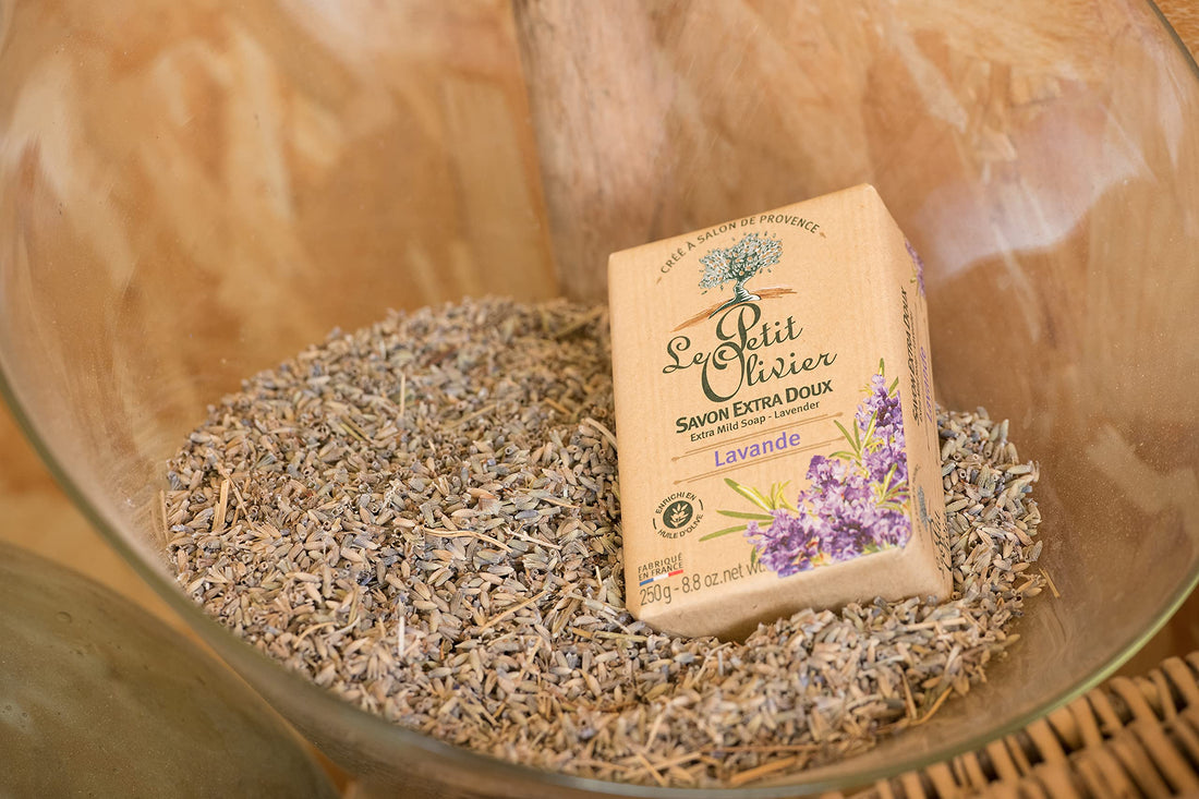Senteurs Le Petit Olivier Extra Mild Lavender 8.8 Oz. Single Soap Bar From France