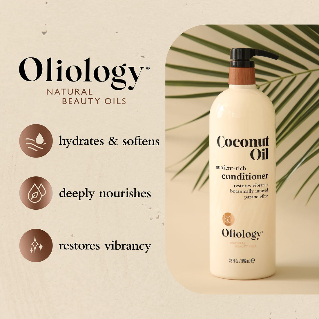 Oliology Nutrient Rich Coconut Oil Conditioner 32 fl...