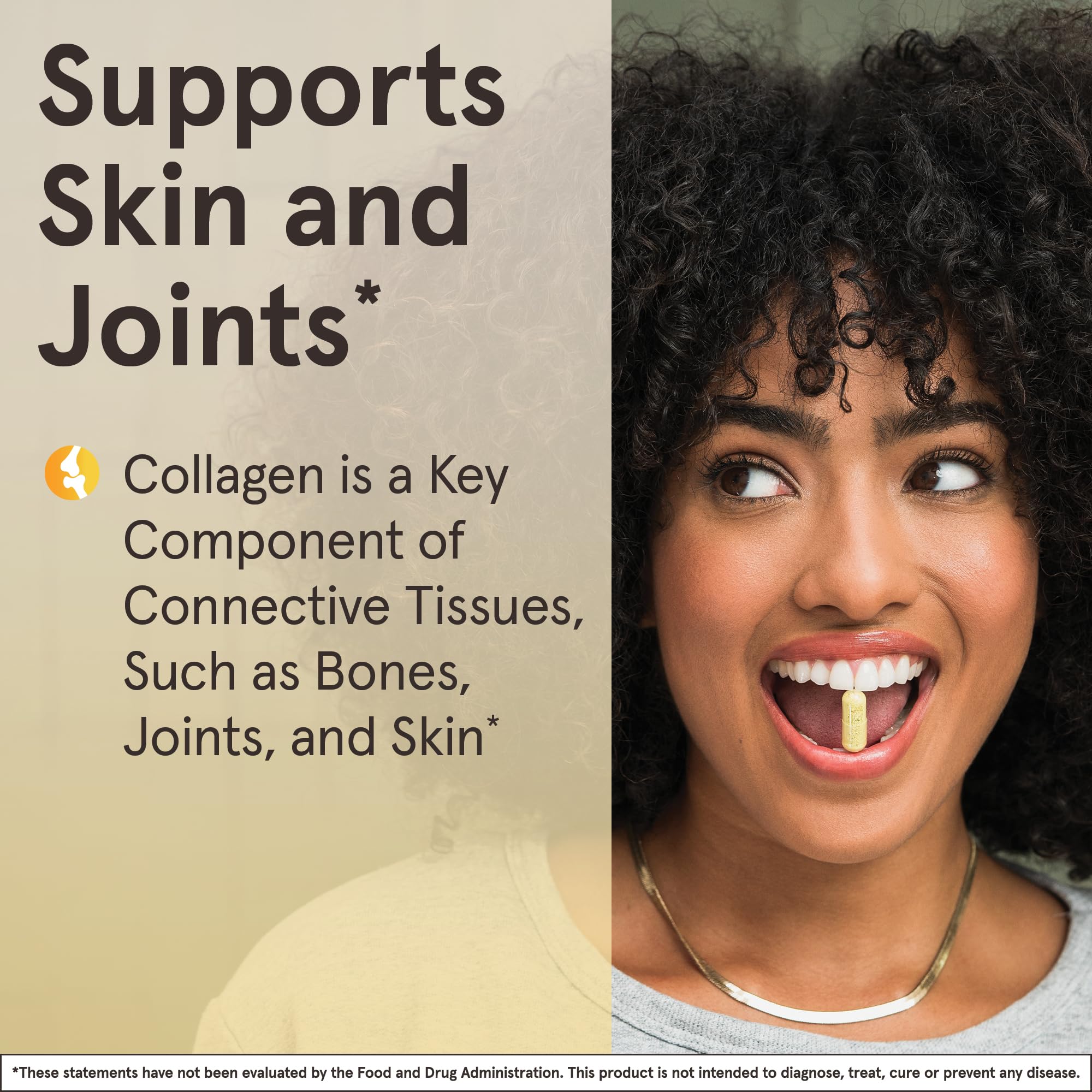 Jarrow Formulas Type II Collagen Complex 1000 mg Supplements, Supports Skin and Joint Health, 60 Capsules, 30 Day Supply