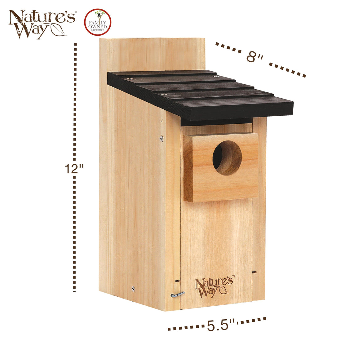 Nature's Way Bird Products CWH3 Cedar Bluebird Box House