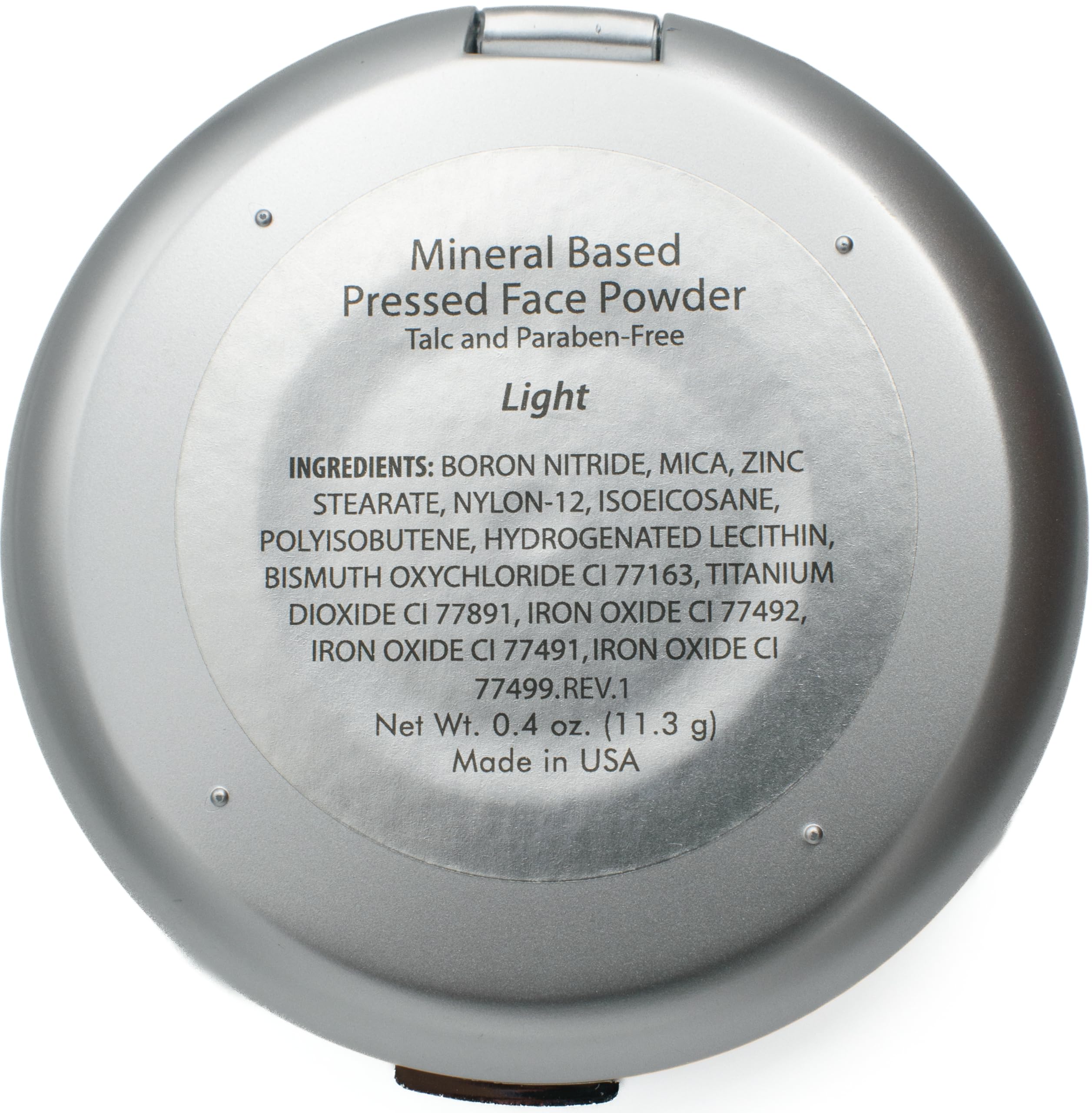 Pure Ziva Mineral Based Pressed Face Powder, No Animal Testing, Talc & Paraben Free, Light Shade