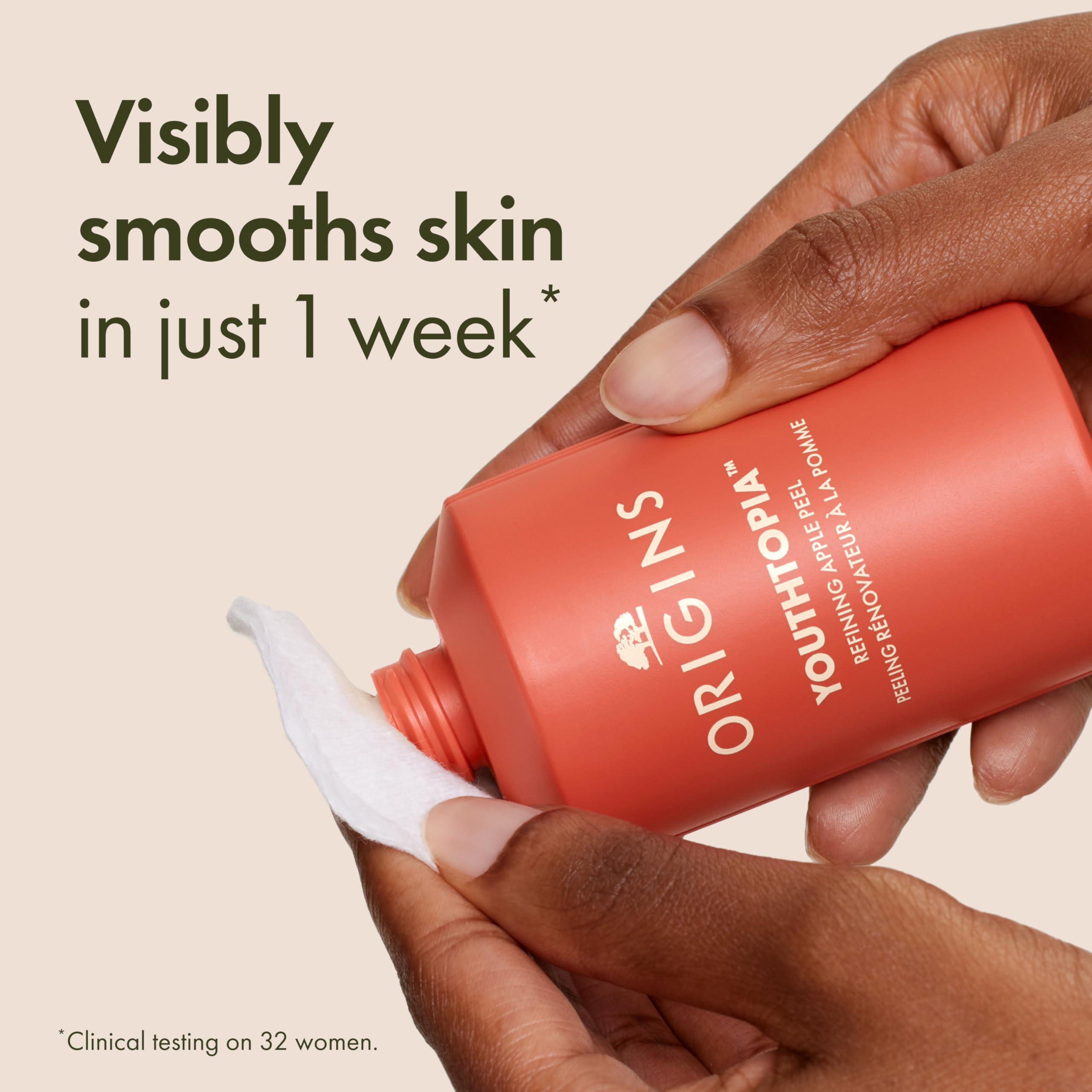 Origins Youthtopia Liquid Exfoliating Apple Face Peel | Refines Pores & Smooths Skin | Hydrating Toner With Glycolic Acid & Apple Stem Cells, 3.4 Fl Oz