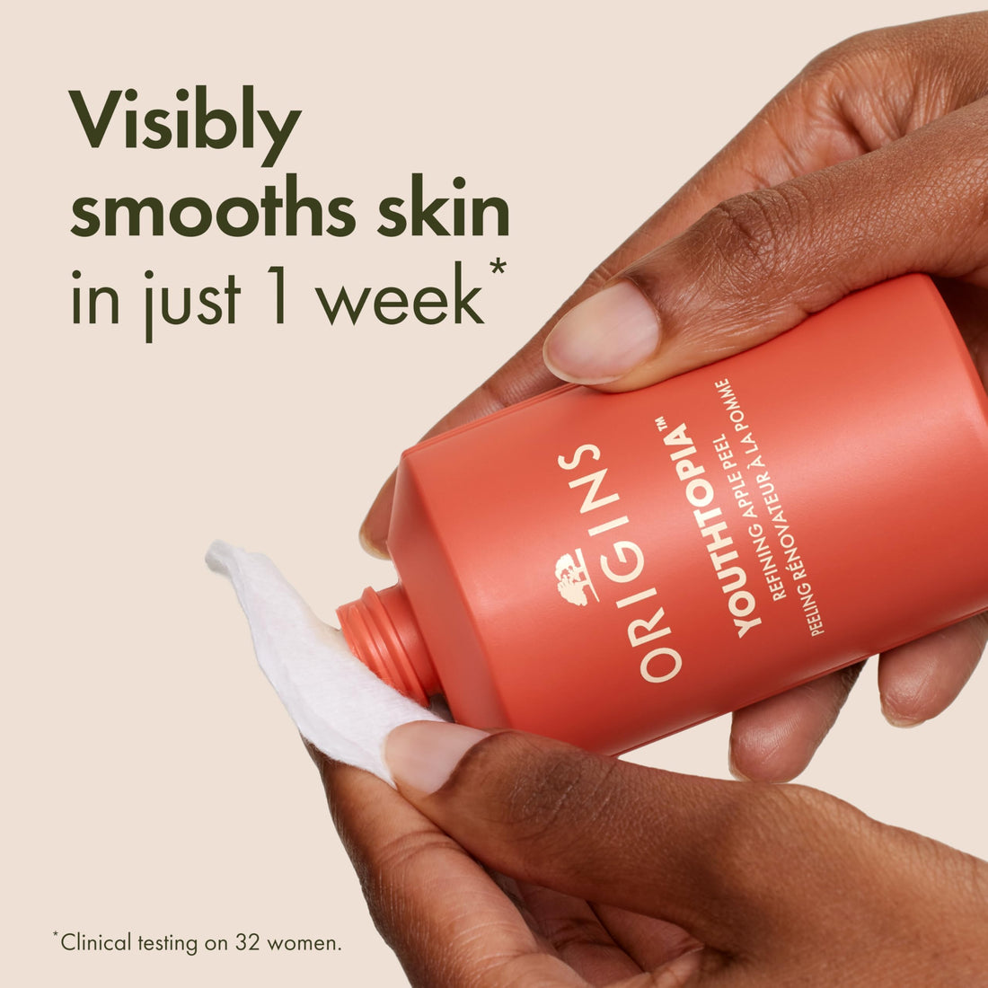 Origins Youthtopia Liquid Exfoliating Apple Face Peel | Refines Pores & Smooths Skin | Hydrating Toner With Glycolic Acid & Apple Stem Cells, 3.4 Fl Oz