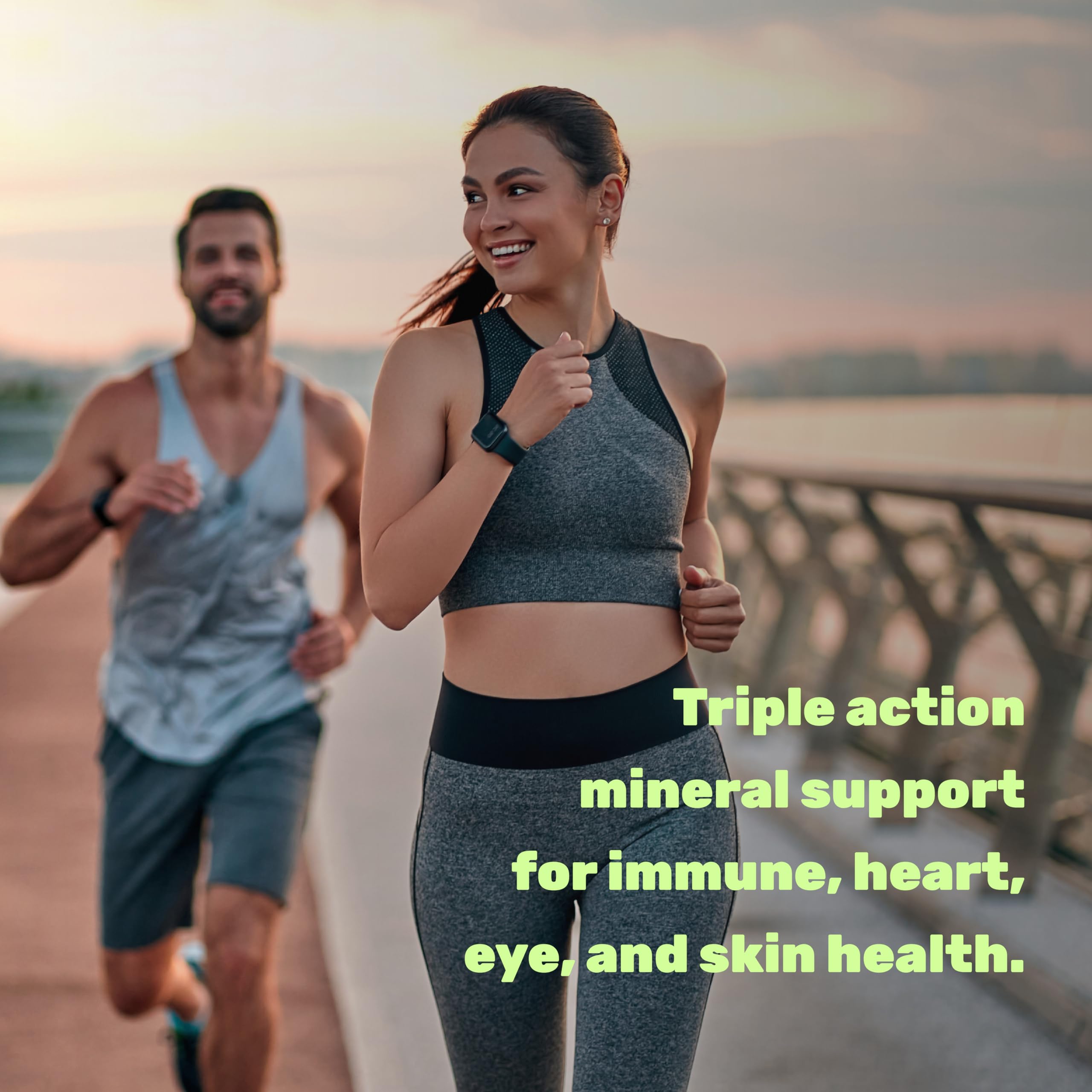 Deal Supplement Zinc 50mg with Selenium + Copper, 240 Capsules, 8 Month Supply, 3 in 1 Mineral Formula, Zinc Picolinate Complex Supplement, Supports Healthy Immune System for Adults and Kids