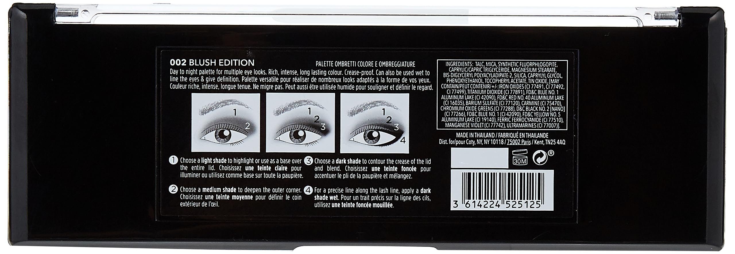 Rimmel London Magnif'eyes Eye Contouring Palette, Blush, 14 g