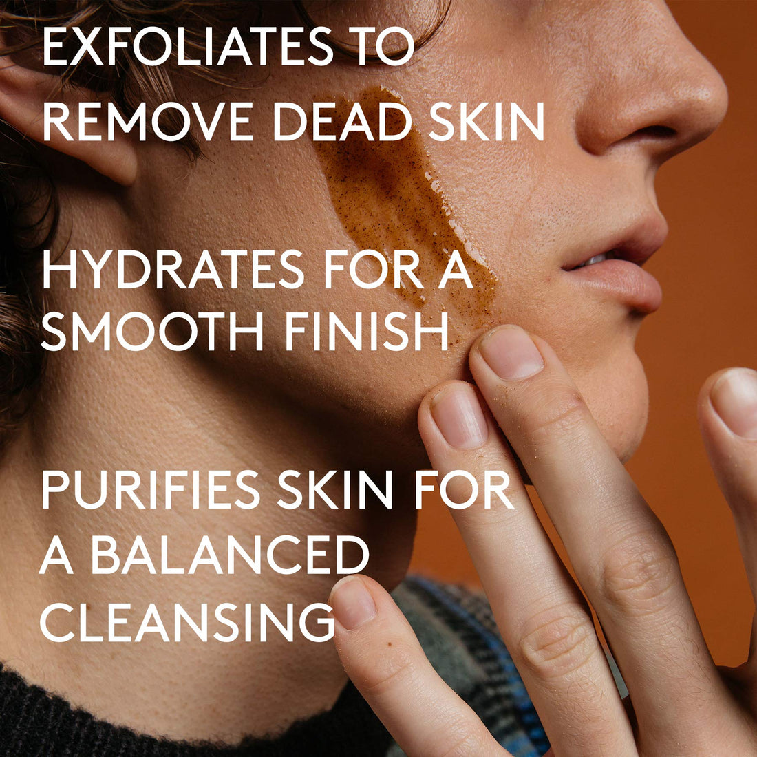 Olivina Men Exfoliating All-in-One Scrub, Bourbon Cedar, 6.5 fl. oz.