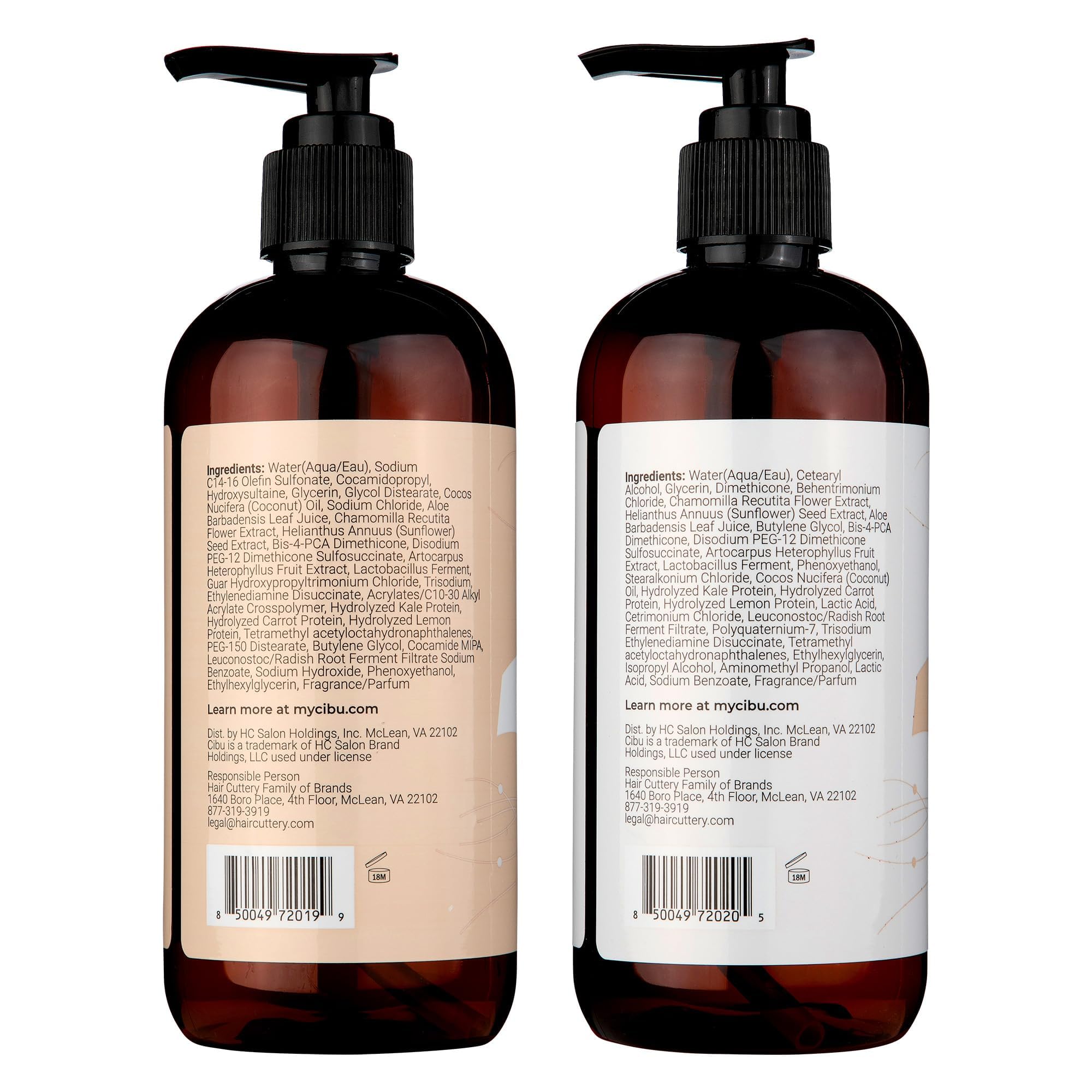 Cibu Revive and Restore Styling Bundle - 11.83oz Shampoo + 11.83oz Conditioner for Dry Damaged Hair - Strengthens and Smoothes Hair Strands with Oleic Acid, Linoleic Acid, Vitamin E & K