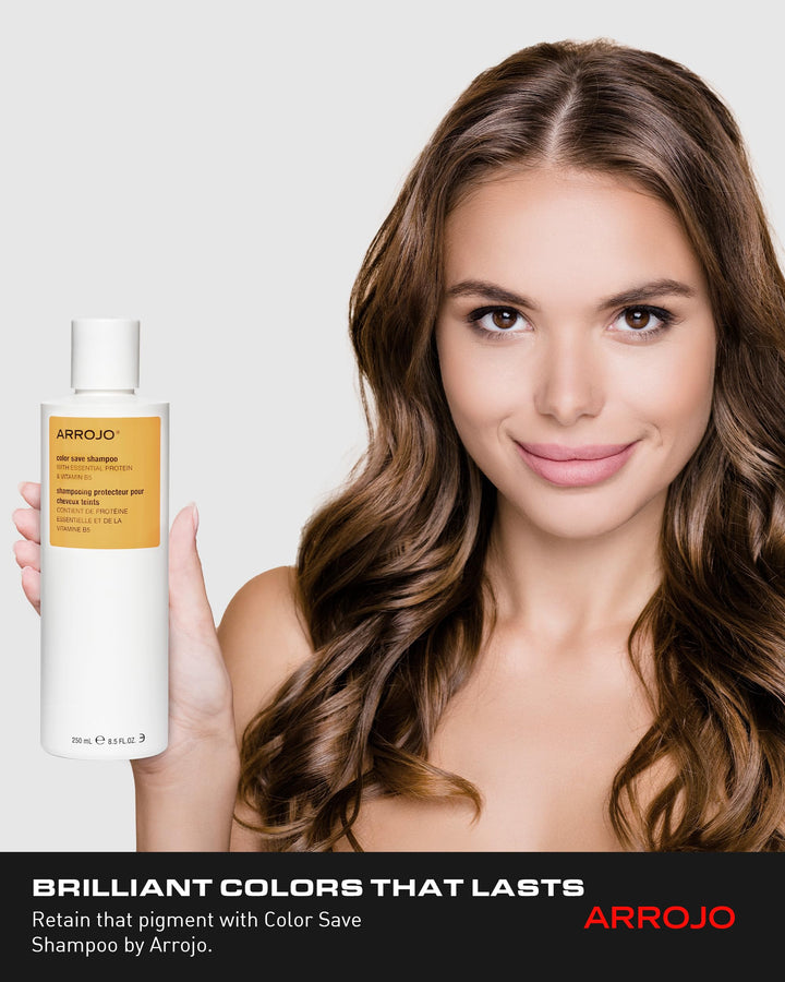 ARROJO Color Save Shampoo for Color Treated Hair â€“ Hair Color Shampoo w/Protein & Vitamin B5 â€“ Hair Shampoo to Preserve Color & Add Shine â€“ Linden-Blossom Scented Color Safe Shampoo , 8.5 Fl Oz