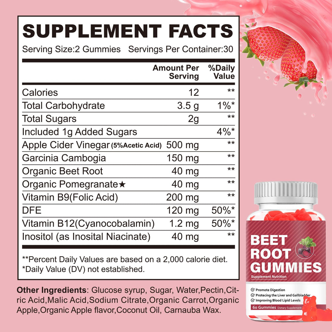 Velna zivs Beet Root Gummies Supplements, Beet Root Chewables, Beet Root Gummy Supplement for Adults, Energy Providing, Nutrition Supporting, Multivitamin