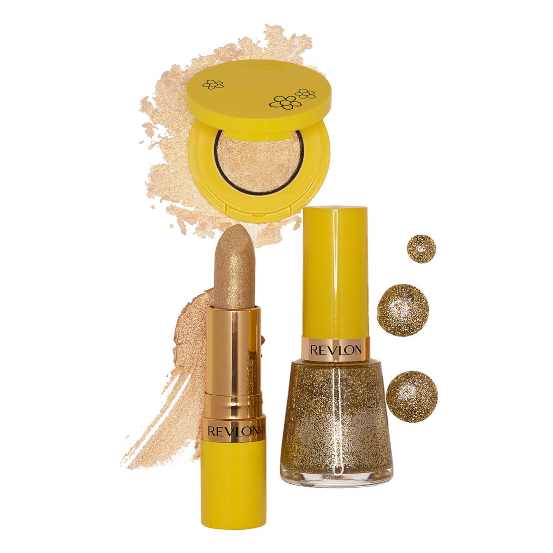 Revlon X Gurls Talk Celebrate Every Piece Of Yourself Makeup Kit, Yellow Collection, Includes Super Lustrous Lipstick, Nail Polish & Eye Shadow
