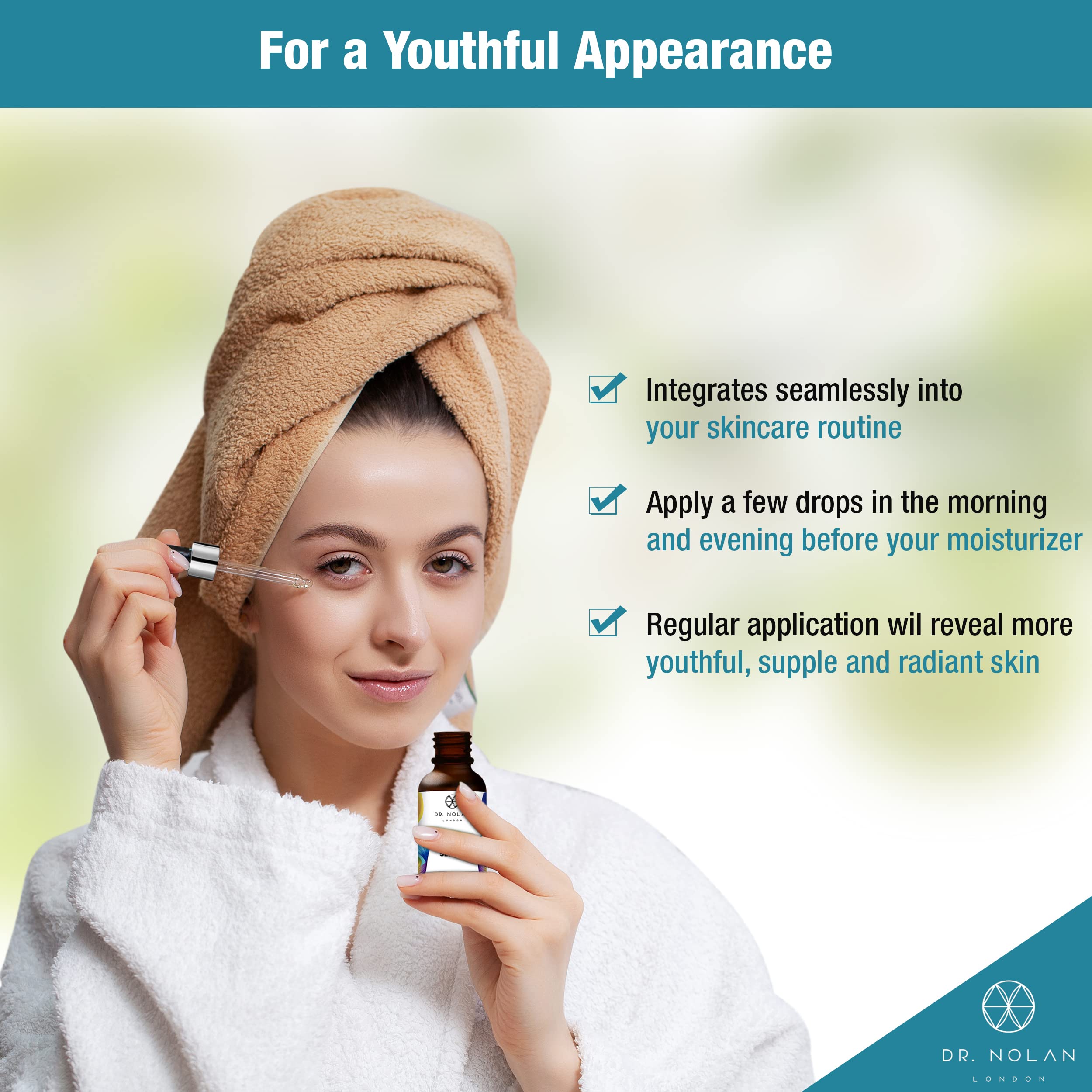 Dr Nolan Argireline Serum – 20% Argireline with 5% Hyaluronic Acid, Vitamin C Serum – Anti-Aging Serum for Radiant Skin – Anti-Wrinkle Peptides for Face, Neck & Hands