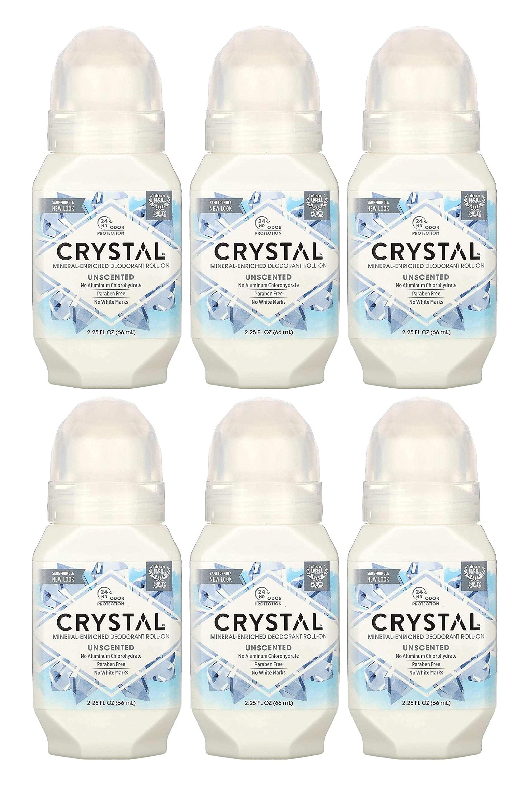 Crystal Body Roll-On Deodorant, 2.25 Ounce -- 6 per case