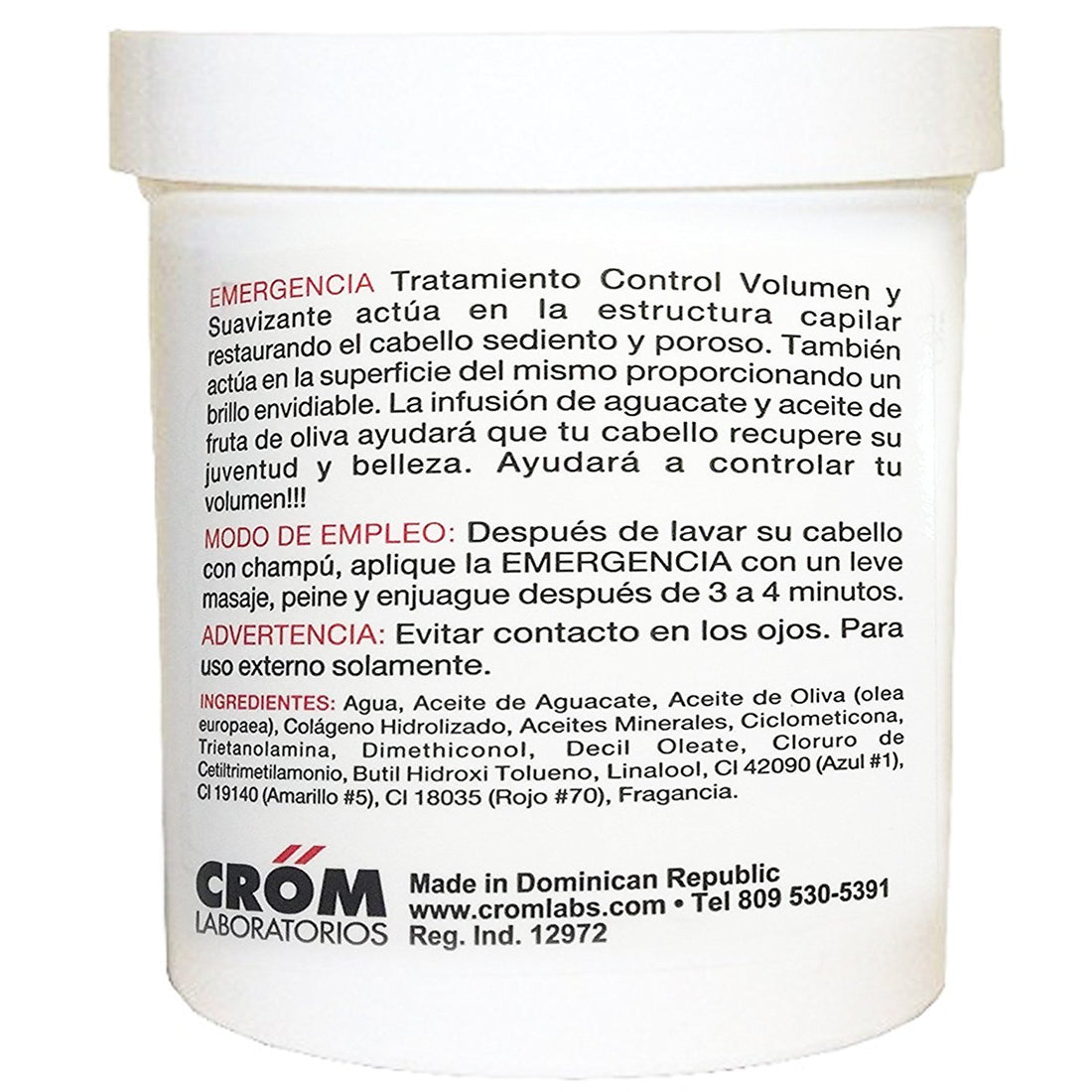 Toque Magico Emergencia Volume Control and Softening Deep Acting Mask 16 oz. Avocado 2-PACK