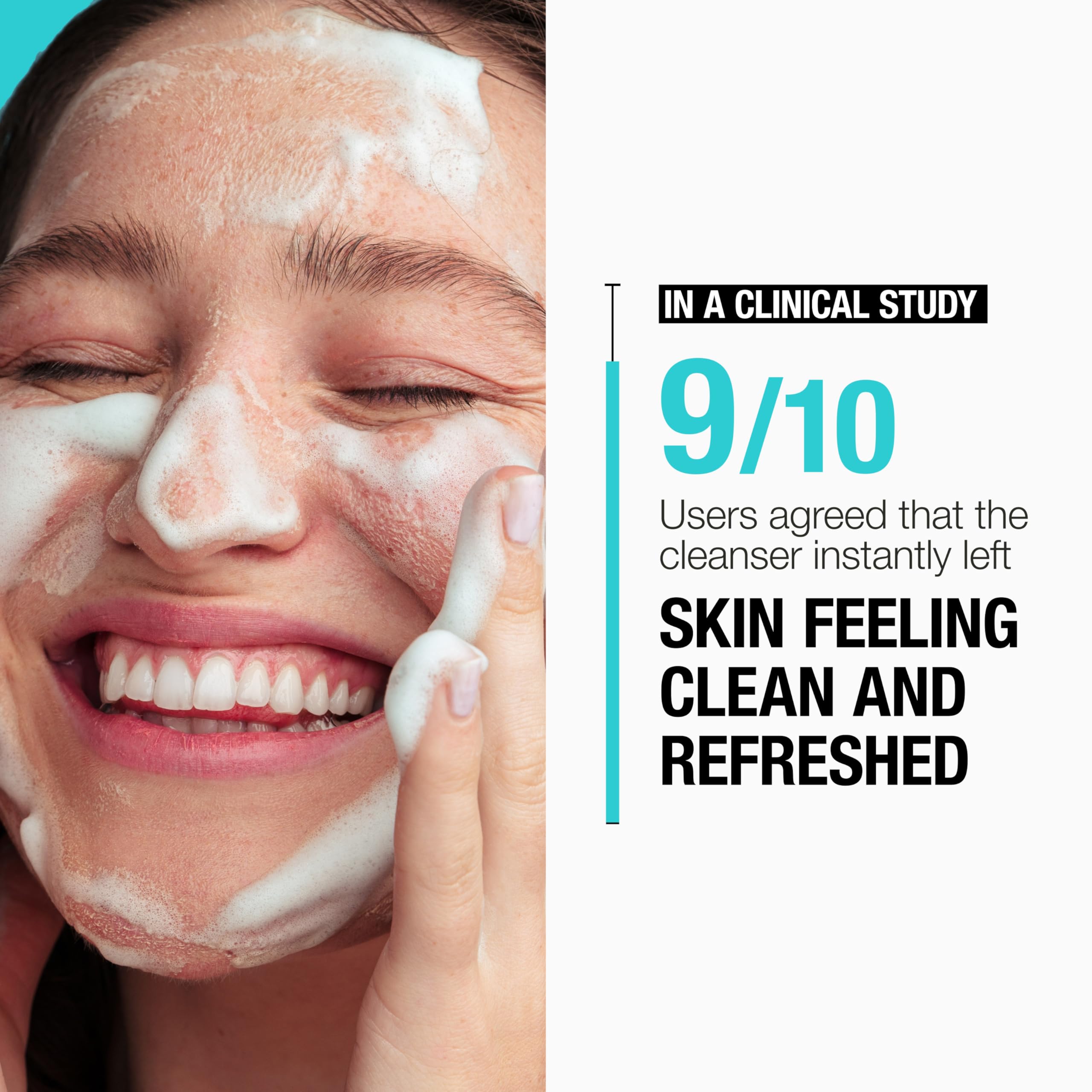 Neutrogena Ultra Gentle Cream-to-Foam Daily Facial Cleanser, Transforms from a Creamy Cleanser to a Foaming Face Wash, Gently Cleanses Sensitive Skin, Fragrance-Free, Hypoallergenic, 8.5 oz