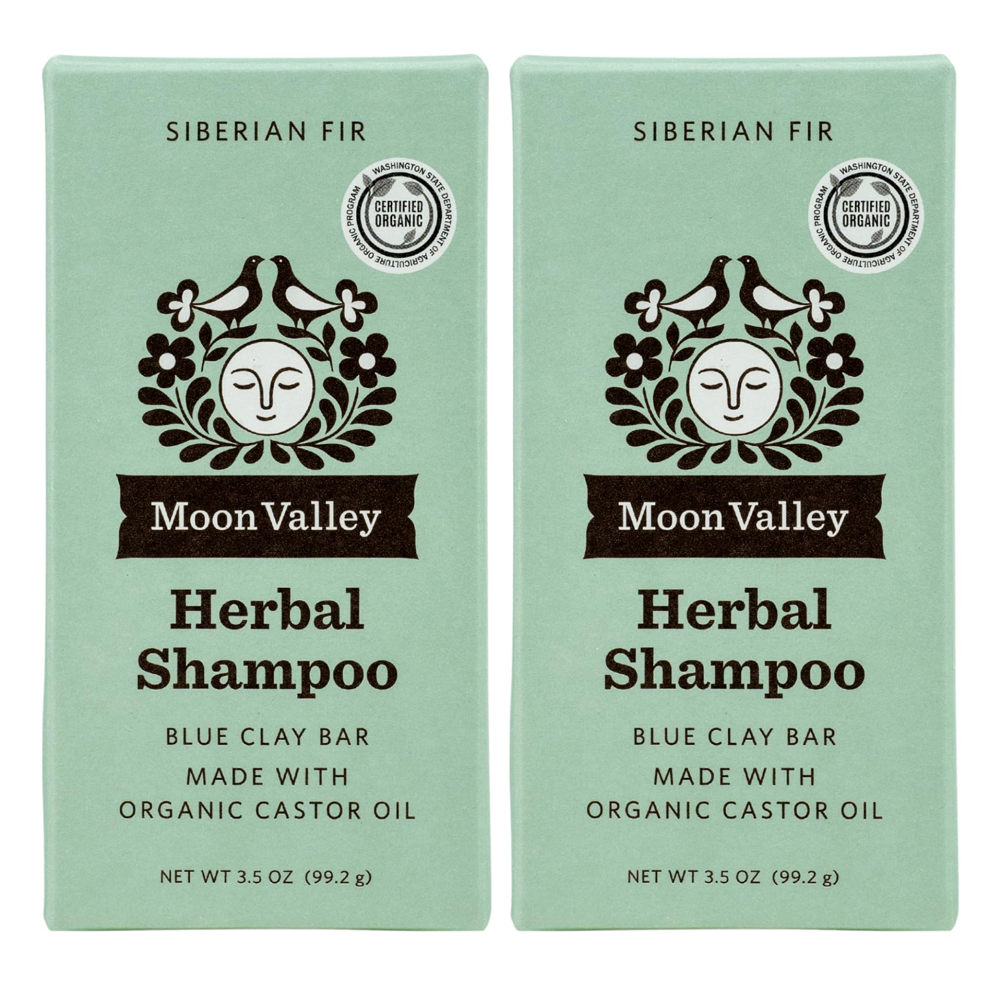 Moon Valley Organics HERBAL SHAMPOO BAR - SIBERIAN FIR (2PACK)