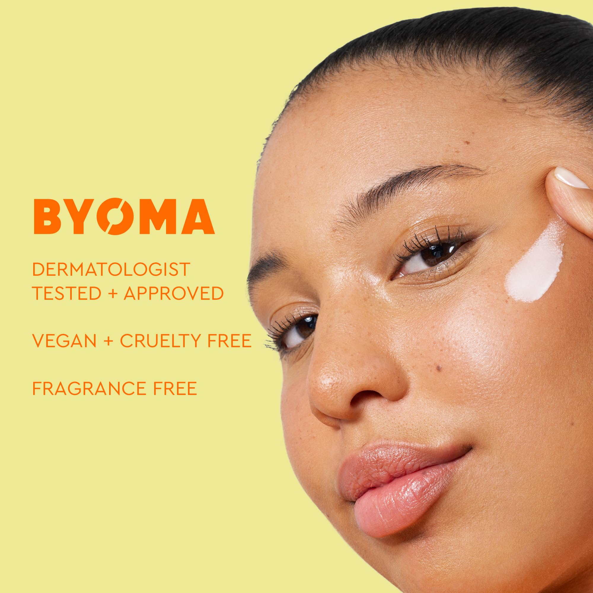 BYOMA SPF 30 Face Fluid - Ultra-Lightweight Facial Sunscreen for All Skin Tones - Luminous Glow, No White Cast - SPF Moisturizer Strengthens Skin Barrier - 1.69 fl.oz