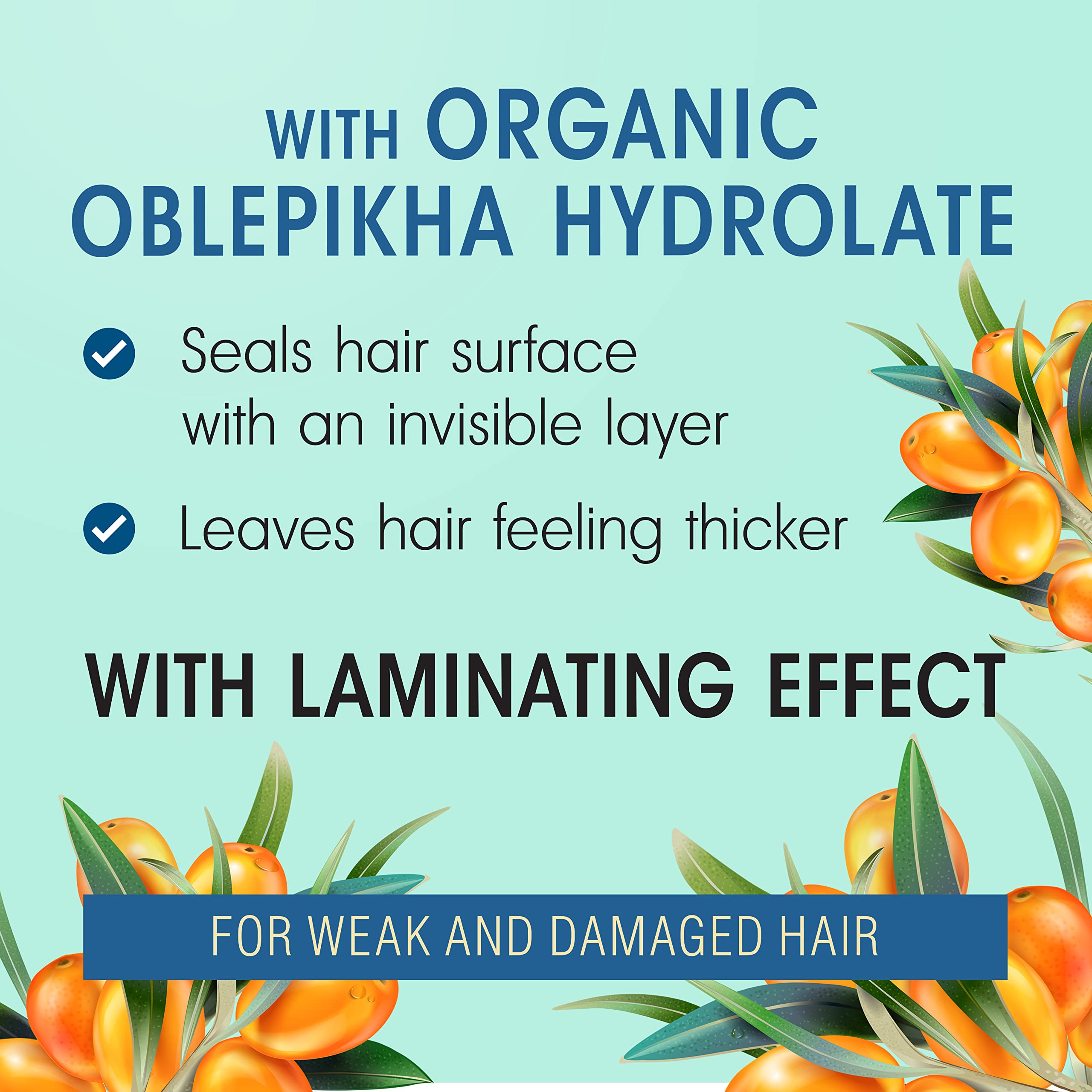 Oblepikha hair conditioner for weak and damaged hair, 400ml