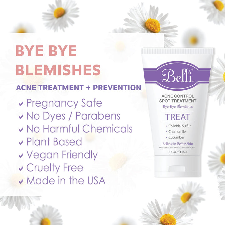 Belli Skincare Acne Control Spot Treatment - Skin Care Treatment - Acne Treatment - Vegan Face Wash - Pregnancy Acne Treatment - Acne Spot Treatment for Face - Face Care