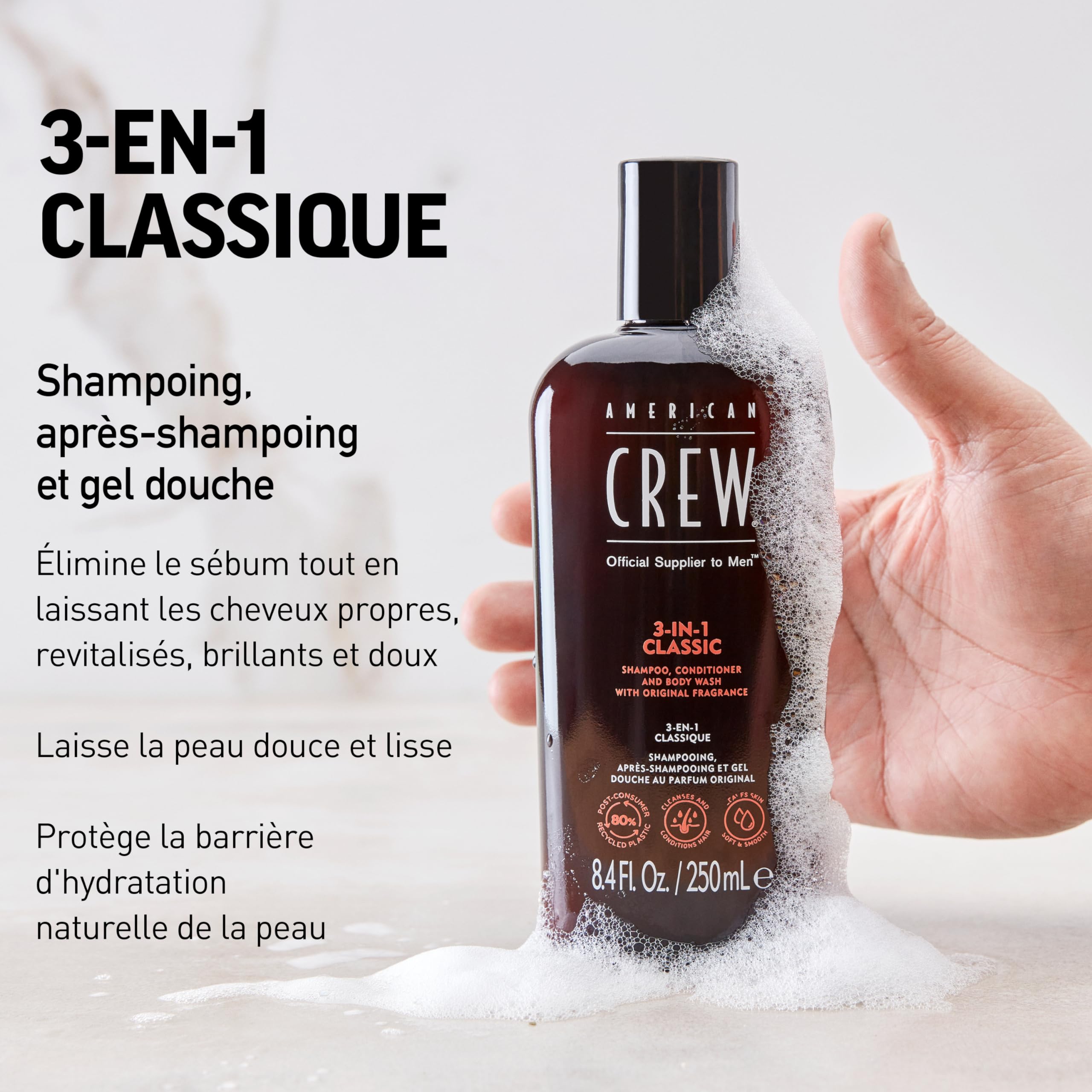 American Crew 3-in-1 Shampoo and Conditioners 33.8 Fluid Ounce
