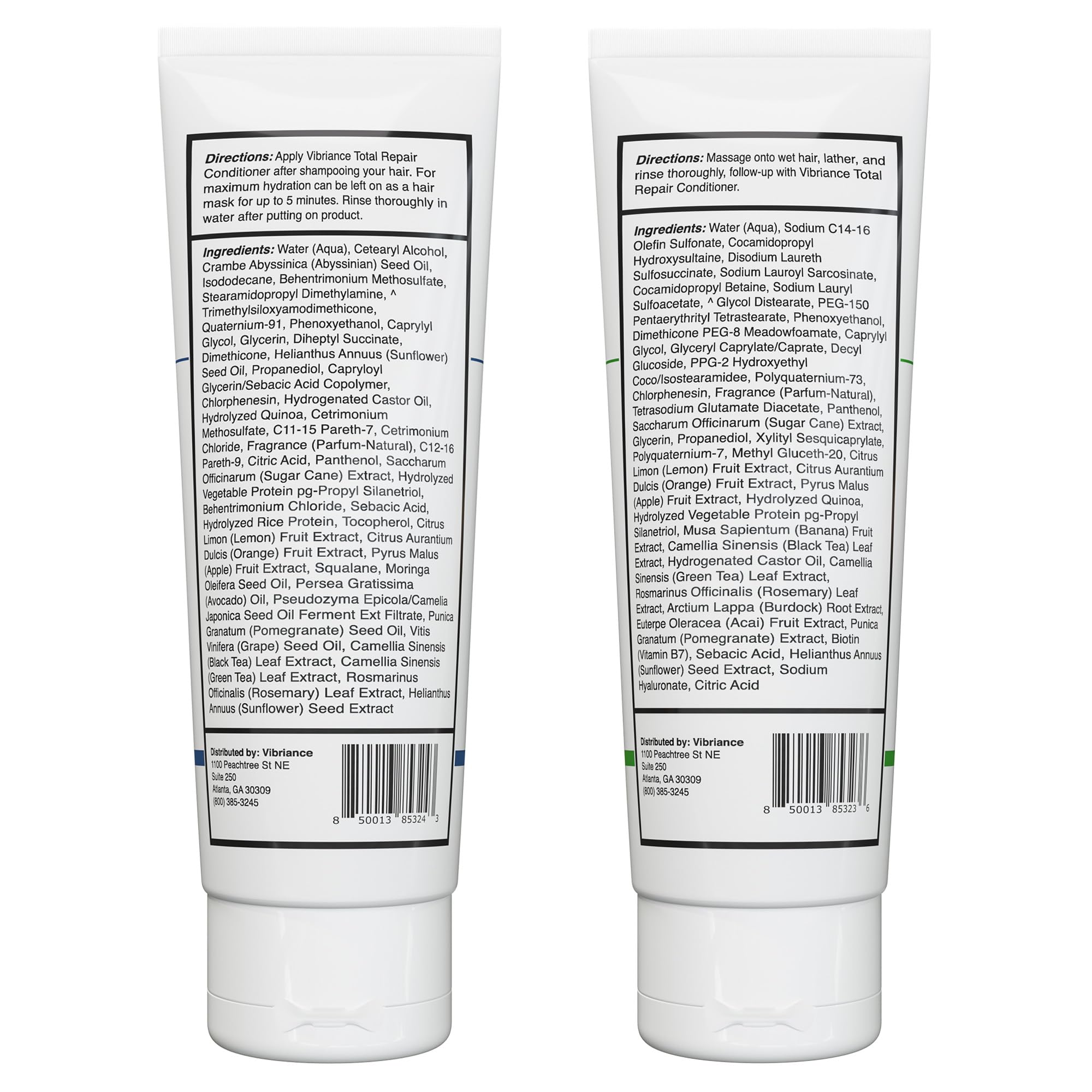 Vibriance Shampoo and Conditioner Set - Strengthening Wash Infused with Biotin for Dry, Damaged, Aging Hair - Deeply Hydrating, Moisturizing