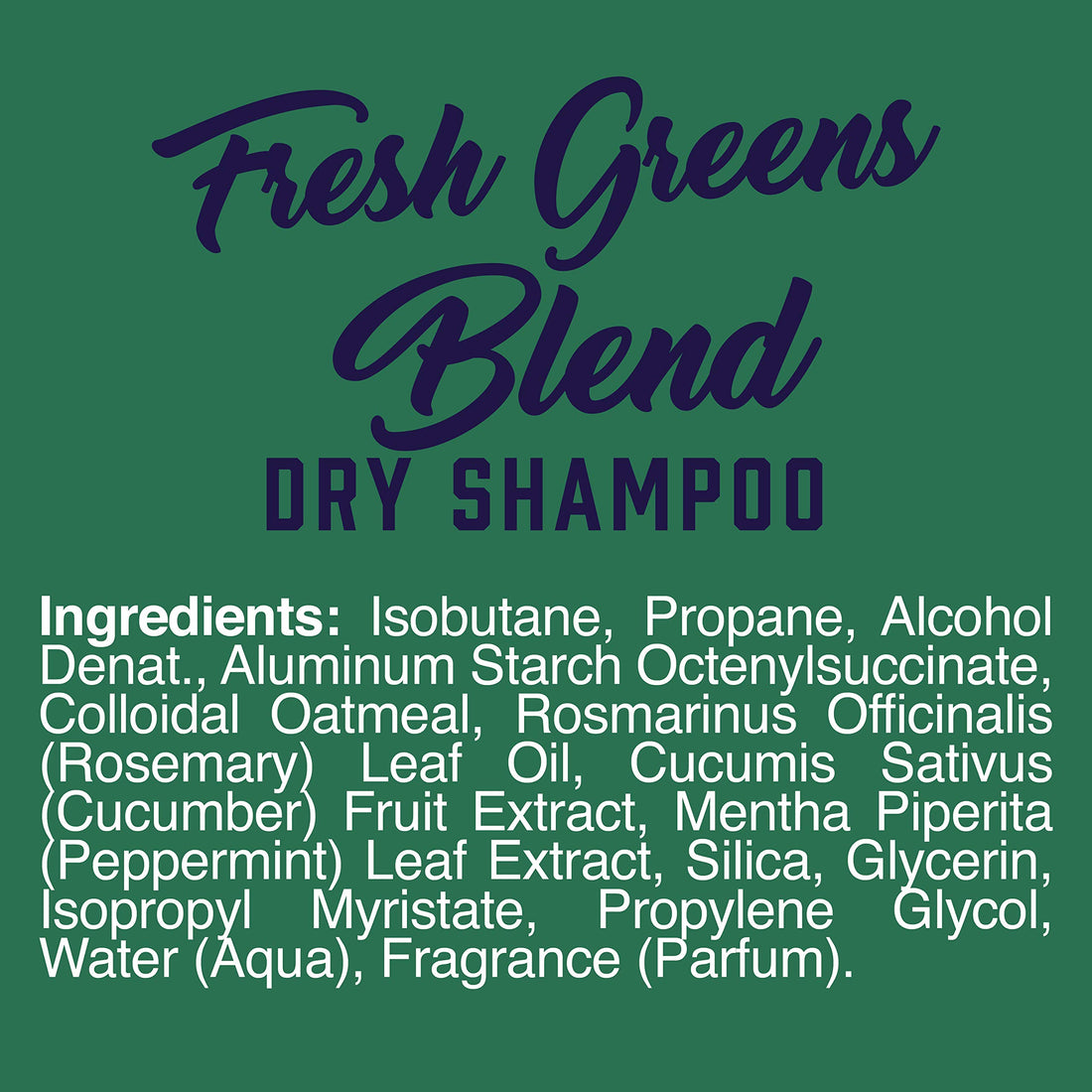 Aveeno Fresh Greens Blend Sulfate-Free Dry Shampoo Spray with Rosemary, Peppermint & Cucumber to Thicken & Nourish, Volumizing Dry Shampoo for Thin or Fine Hair, Paraben & Dye-Free