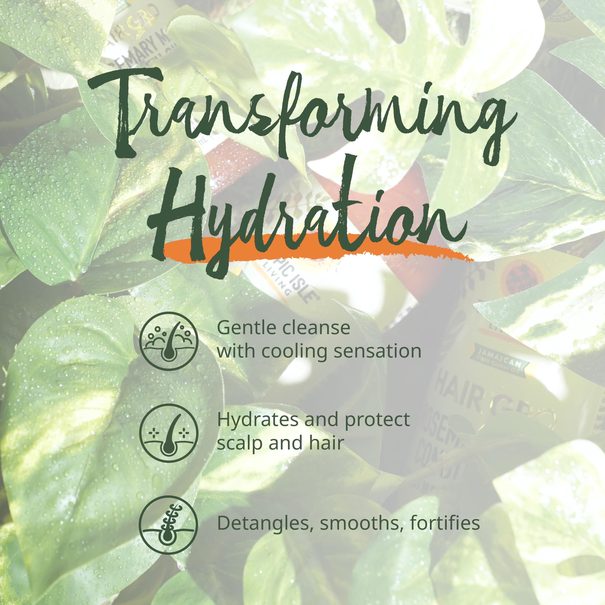 Tropic Isle Living Rosemary Mint Shampoo, 8 oz - Gently Cleanses and Nourishes Hair from Root to Tip, Free from Harmful Ingredients, Cruelty-Free, Suitable for All Hair Types