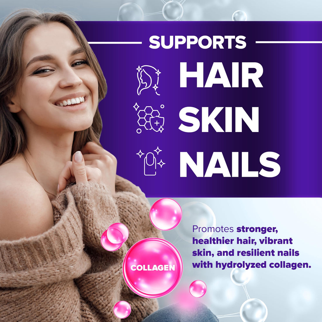 Built by Nature Collagen Pills – Multi Collagen Peptides Complex Supplement for Women – Type I, II, III, V, X for Hair, Skin, Nails, Joints & Bone Health - Hydrolyzed, Grass-Fed - 120 Capsules