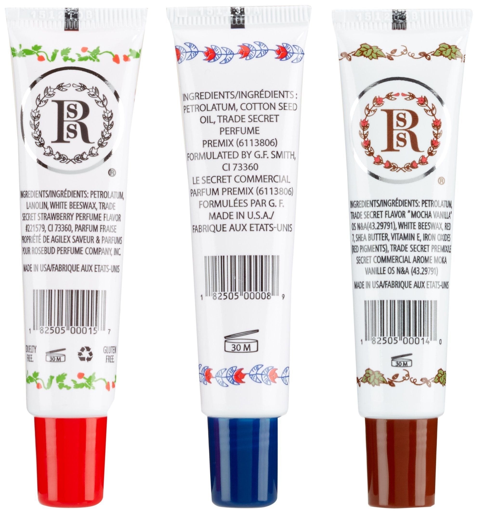 Rosebud Medley of Lip Balm Tubes, 2.4 Ounce