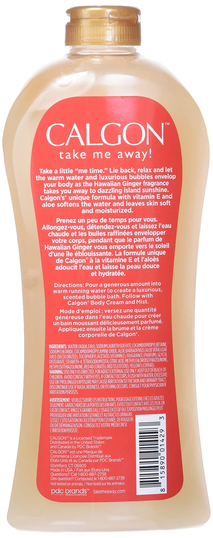 Calgon Skin Silkening Bubble Bath /Hawaiian Ginger by Calgon