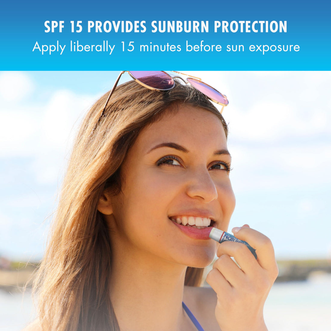 Natural Ice Mentholatum Lip Protectant Spf 15, Cherry Flavor, 0.16-Ounce Tubes (Pack Of 12)