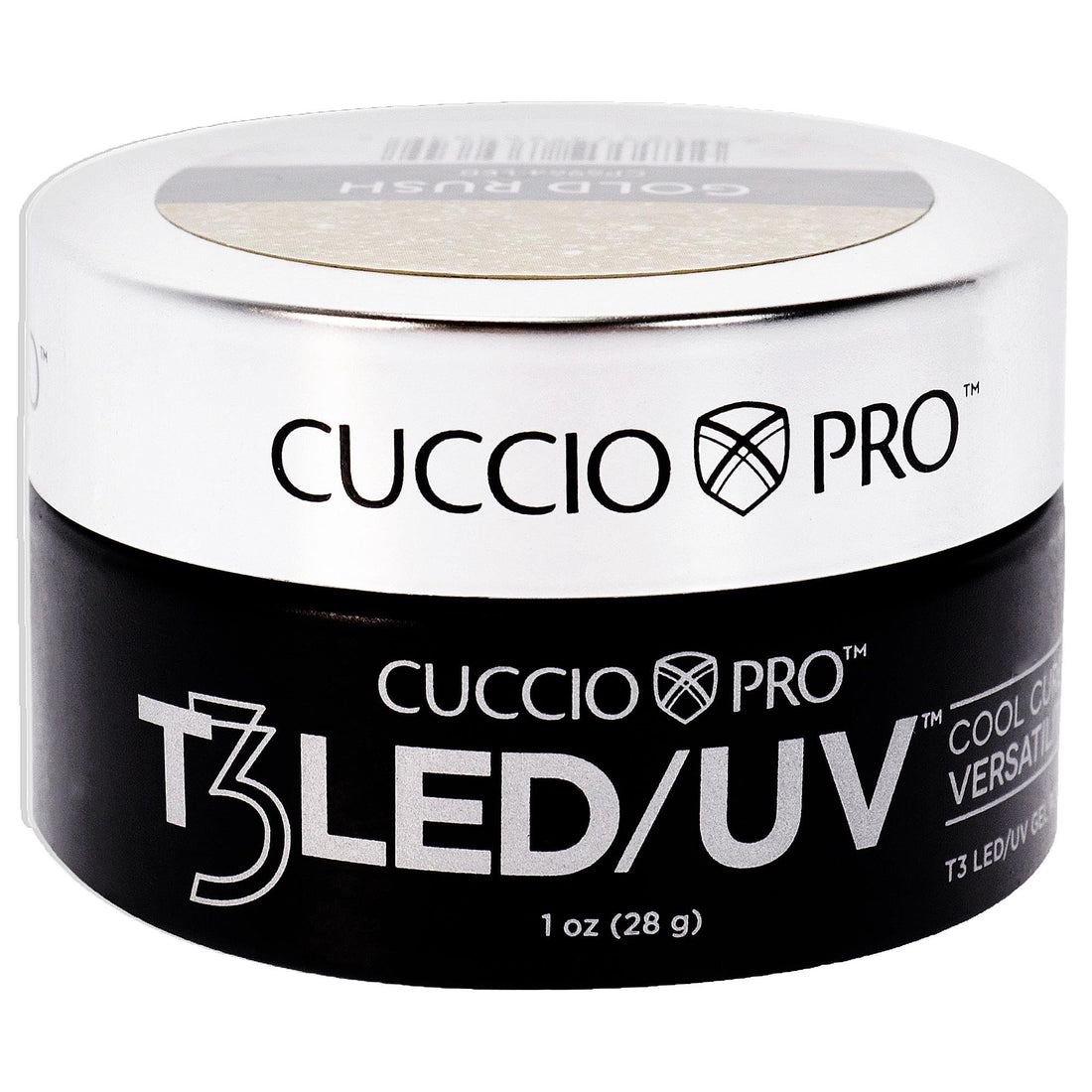 Cuccio Pro - T3 Cool Cure Versatility Gel - Gold Rush - for Women - Nail Gel - 1 oz