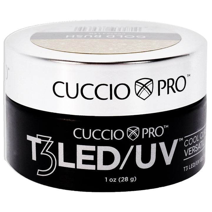 Cuccio Pro - T3 Cool Cure Versatility Gel - Gold Rush - for Women - Nail Gel - 1 oz