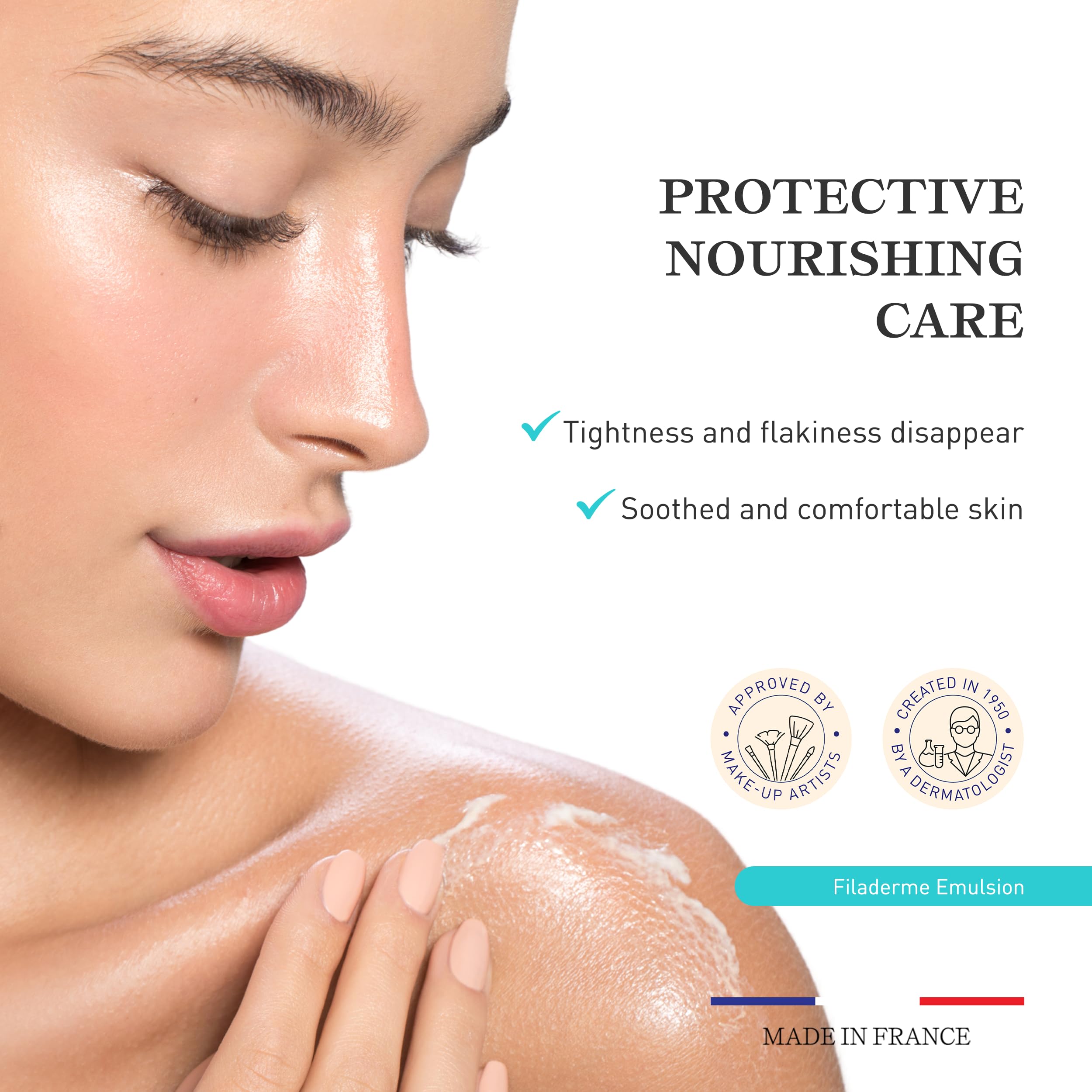 Embryolisse Filaderme Emulsion Face Moisturizer, Intensive Repair for Dry Skin, with Aloe Vera & Shea Butter, 2.54 Fl Oz