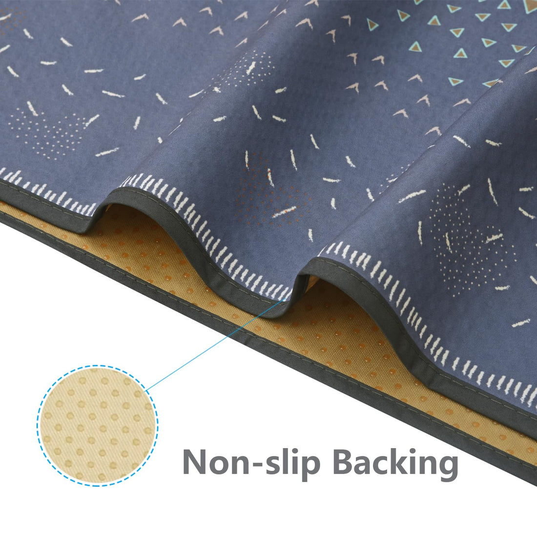 Splat Mat for Under High Chair/Arts/Crafts, WOMUMON 51 Waterproof Spill Mat Washable Non-Slip Floor Protector Splash Mat, Messy Mat and Table Cloth