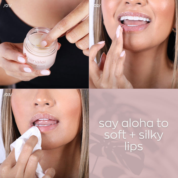 Sugar Lip Scrub by Hanalei Beauty Company (Cruelty-free) Net Weight 22g