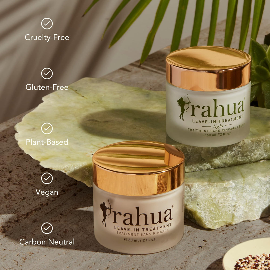 Rahua Leave In Hair Treatment Light, 2 Fl Oz, Anti Frizz Heat Protectant, Natural Hair Moisturizer for Hair Care, Softens Hair, Fine Hair Types, Nourishing Natural, Plant-Based Derived Ingredients