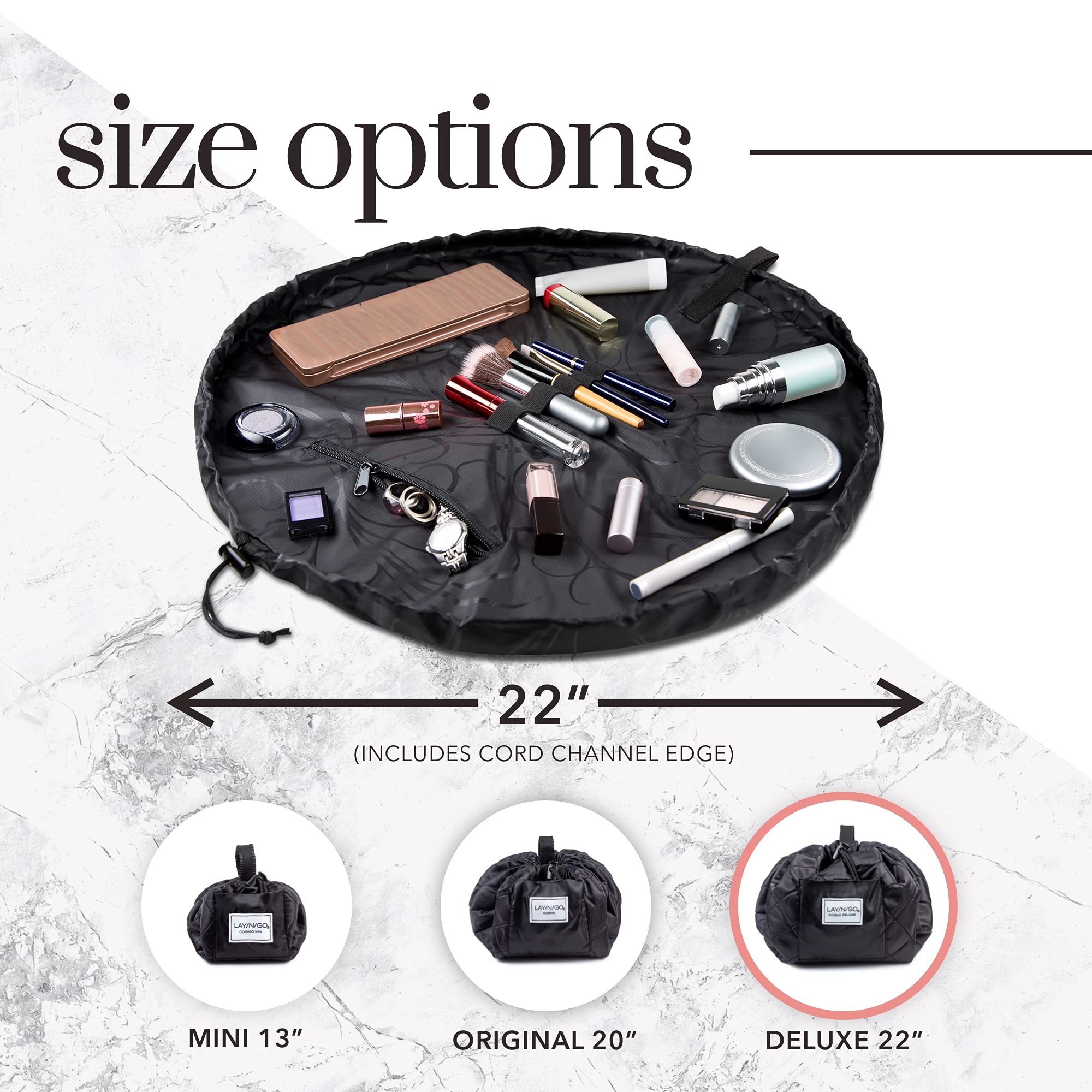 Lay-n-Go Cosmo Deluxe Cosmetic Bag, 22-Inch