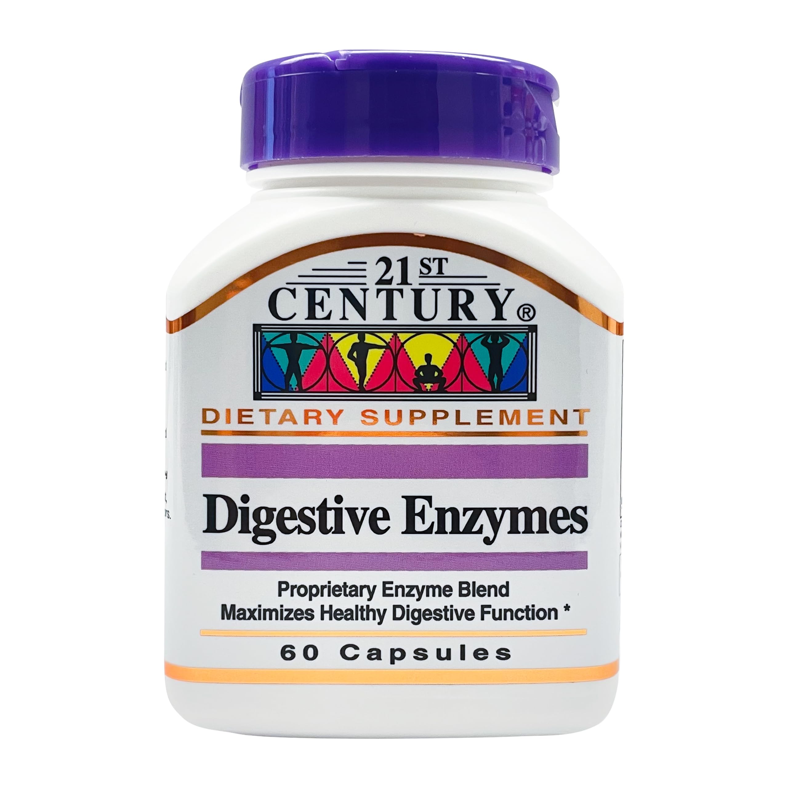 21st Century Digestive Enzymes Capsules, 60 Count (Pack of 2)