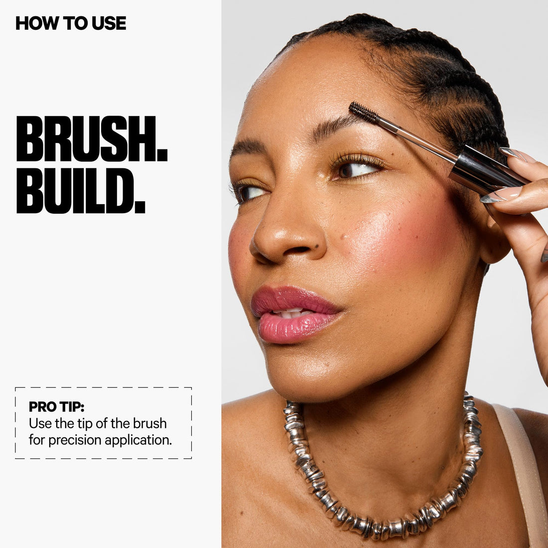 Milk Makeup KUSH High Roll Defining + Volumizing Brow Tint – Tubing Brow Gel Shapes, Volumizes + Sets Eyebrows Up to 24 Hours – Water Resistant, Smudge-Proof, Clean – Herb (Medium Brown), 0.16oz